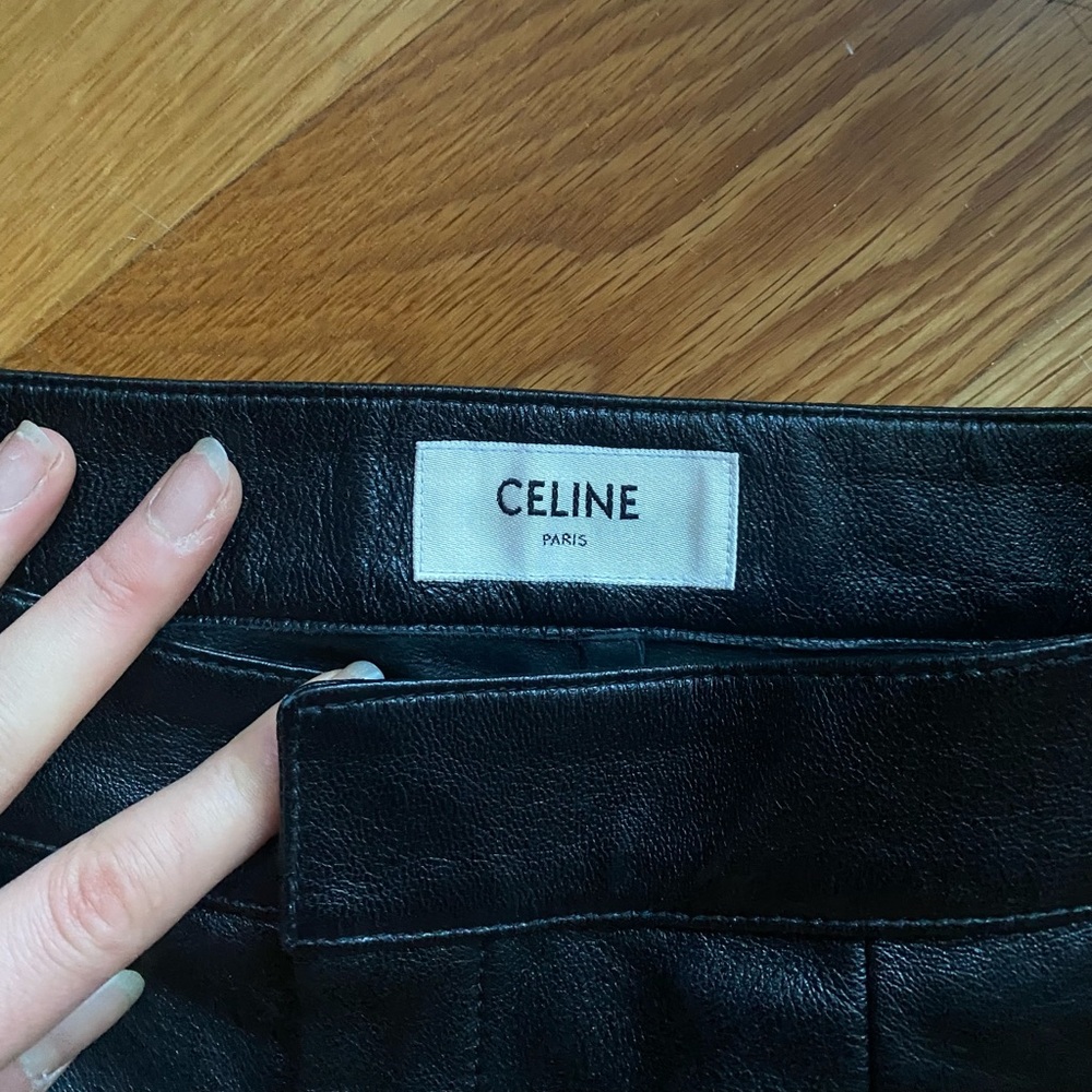 Celine Leather Culottes